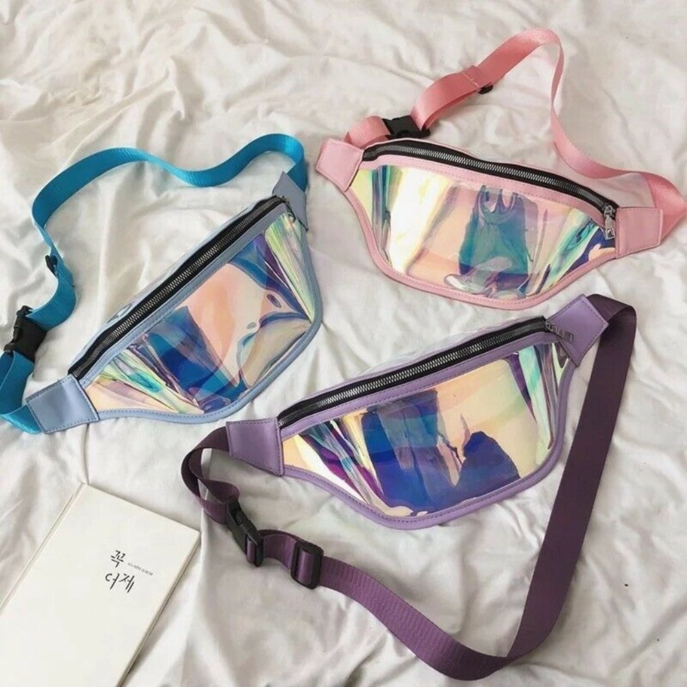 Metallic Fanny Pack Transparent